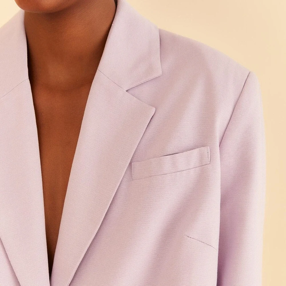FARM Rio Lilac Women's Cutout Blazer - Picture 3 of 10